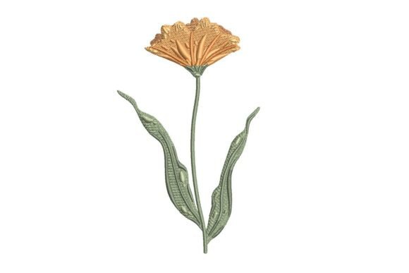 Download Yellow Wildflower Embroidery Design - Embroidery design Collection