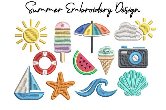 Download Summer Embroidery Design Bundle - Premium Resources