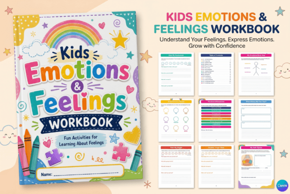 Download Kids Emotions &amp; Feelings Workbook - Feelings Collection
