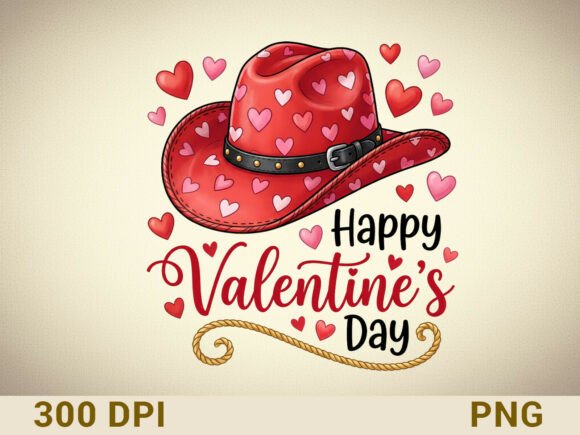 Download Cowgirl Valentine Love PNG Design - Premium Bundle