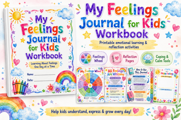 Download My Feelings Journal for Kids Workbook - Feelings Collection