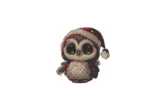 Download Christmas Owl Machine Embroidery Design - Embroidery design Collection