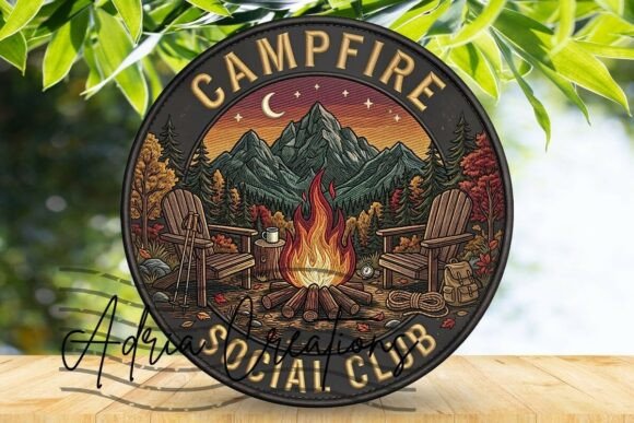 Download Campfire Social Club Door Sign, Coaster - Campfire Collection
