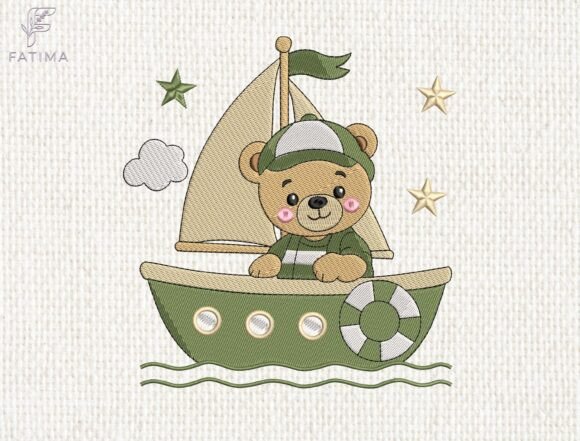 Download Sailor Teddy Bear Embroidery Design - Embroidery design Collection