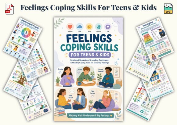 Download Feelings Coping Skills for Teens &amp; Kids - Premium Resources