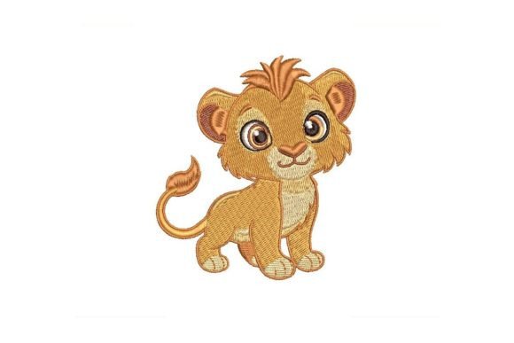 Download Lion Cub Embroidery Design - Embroidery design Collection