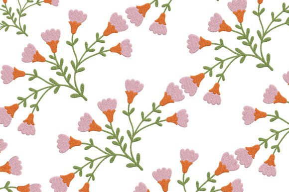Download Botanical Wildflower Embroidery Design - Embroidery design Collection