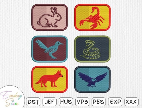 Download Animal Patch Embroidery Design Bundle - Embroidery design Collection