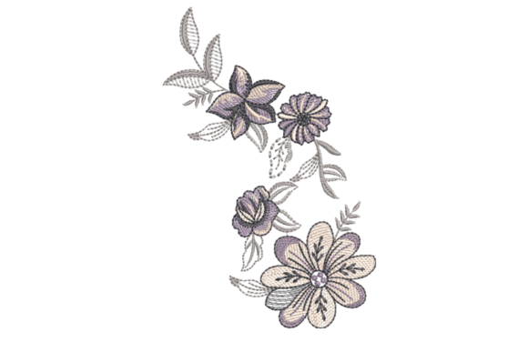 Download Wildflower Embroidery Design - Embroidery design Collection