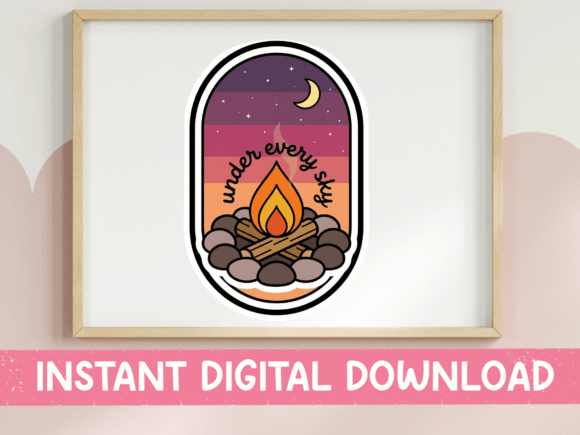 Download Under Every Sky Campfire Badge SVG - Campfire Collection